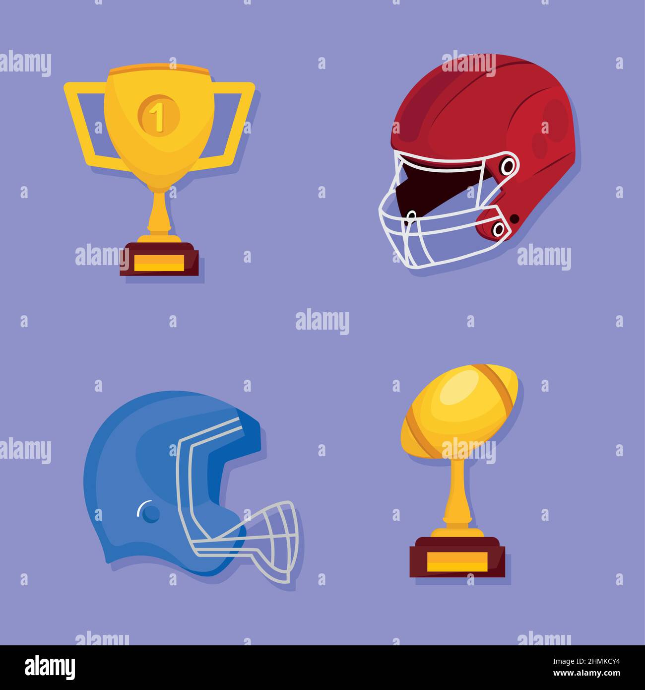 american football four icons Stock Vector Image & Art - Alamy