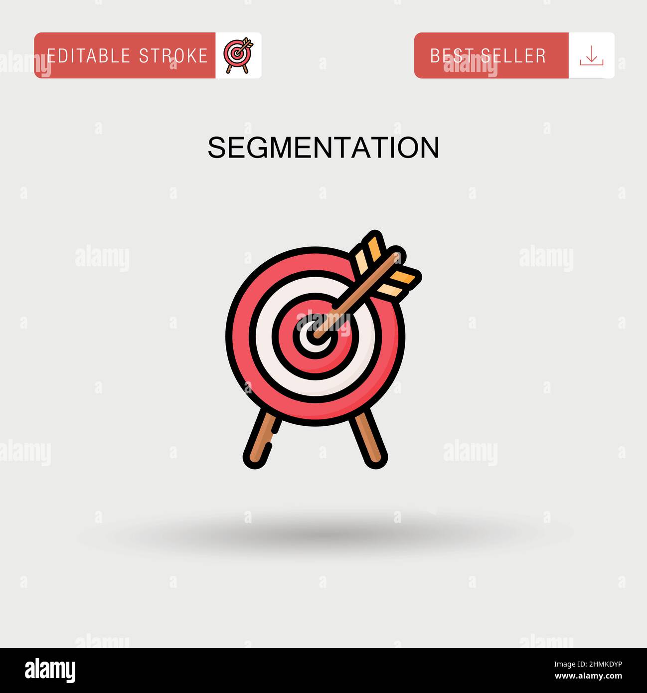 Segmentation Simple vector icon. Stock Vector