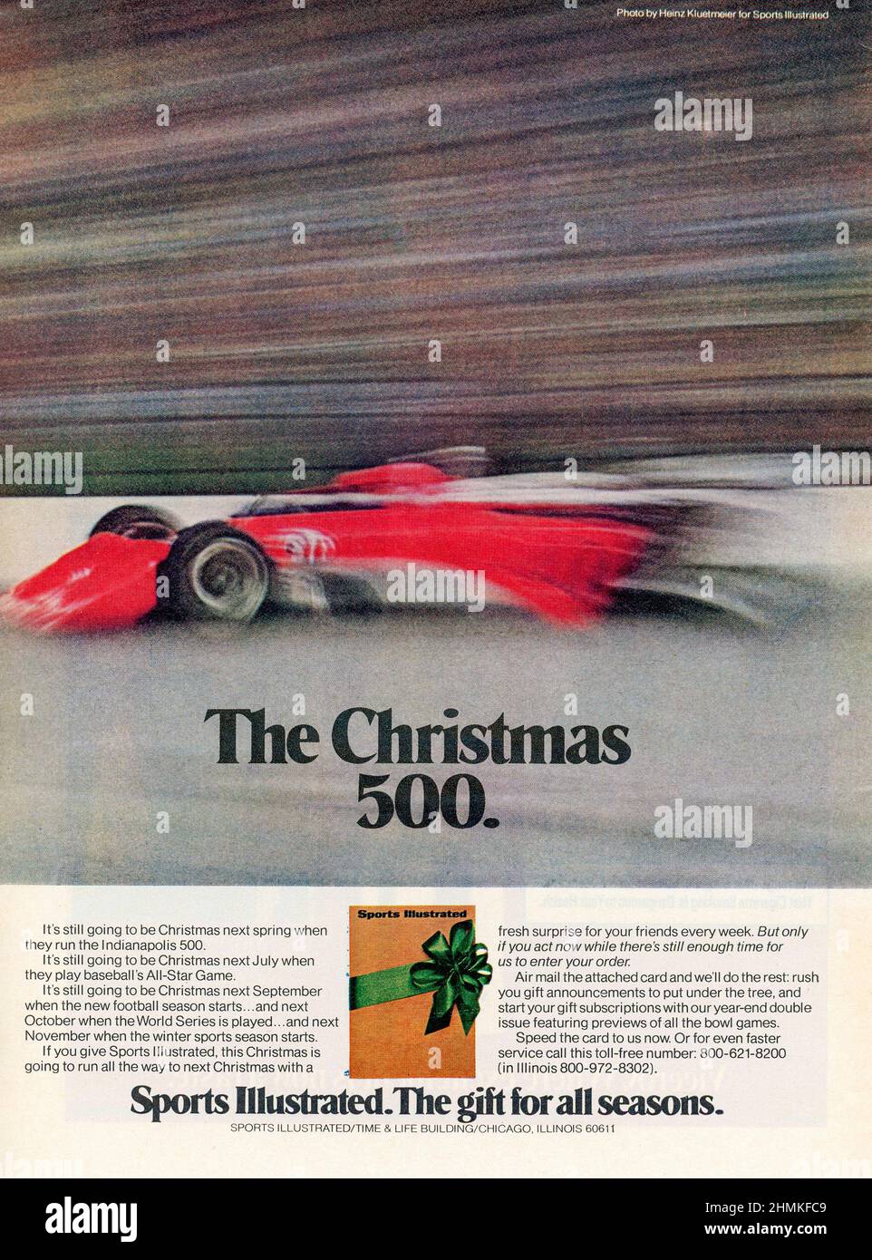 Vintage advertising in 'Sports Illustrated' weekly magazine 16 December 1974 issue, UA Stock Photo