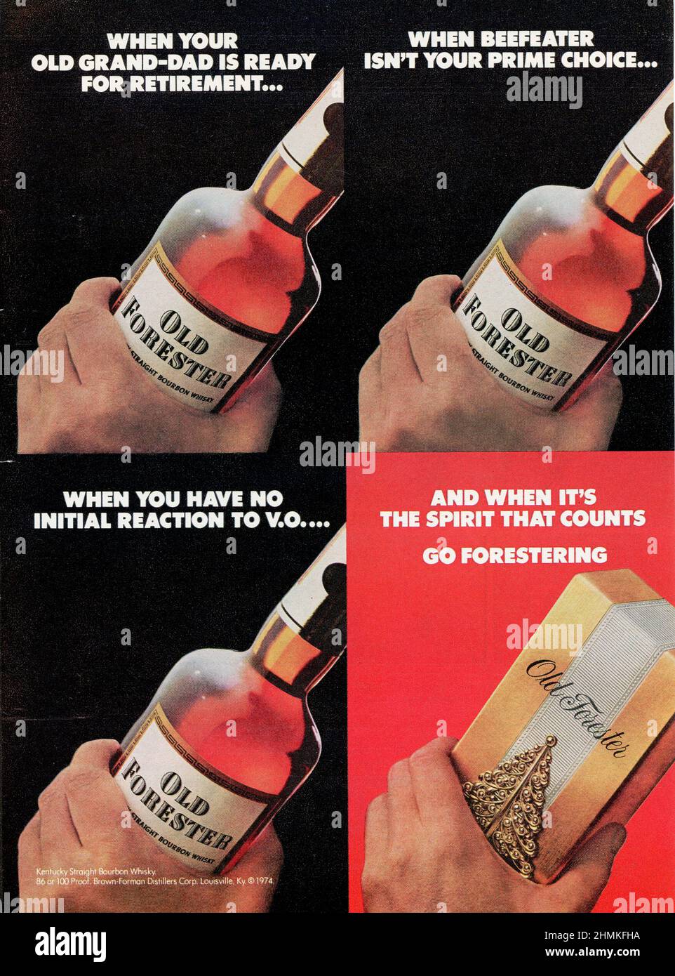 Vintage advertising in 'Sports Illustrated' weekly magazine 16 December 1974 issue, UA Stock Photo