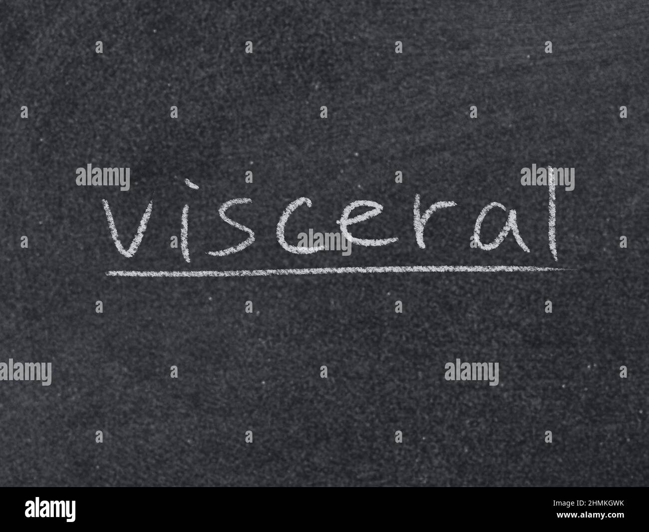visceral concept word on blackboard background Stock Photo Alamy