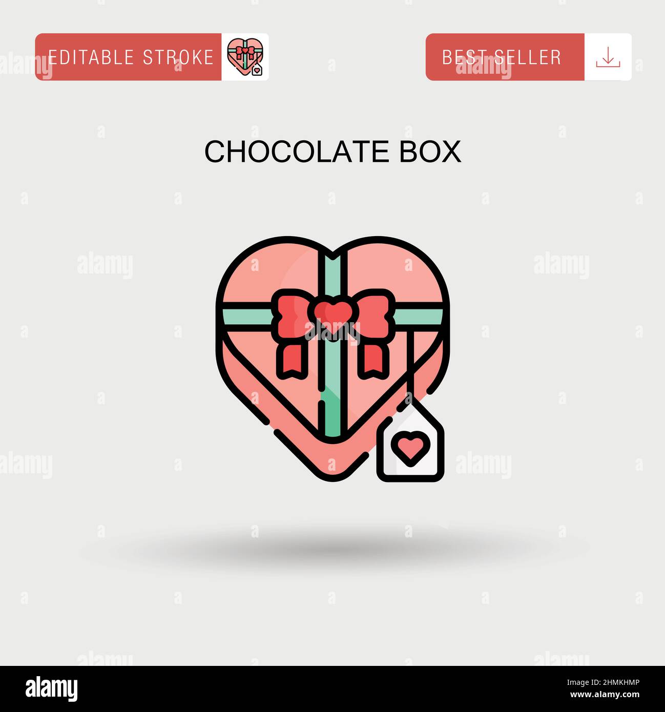 Chocolate box Simple vector icon Stock Vector Image & Art Alamy