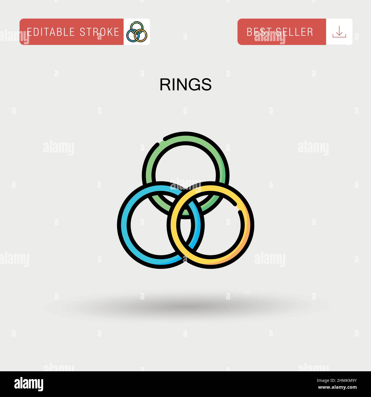 Simple gold wedding rings hi-res stock photography and images - Alamy