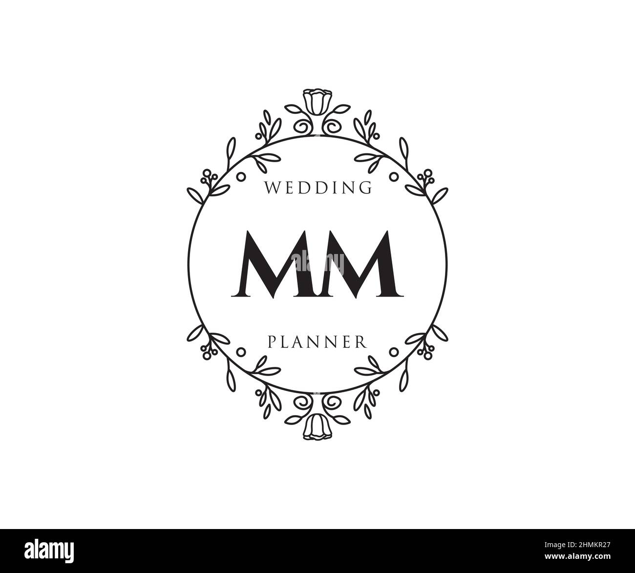 letter monogram mm logo