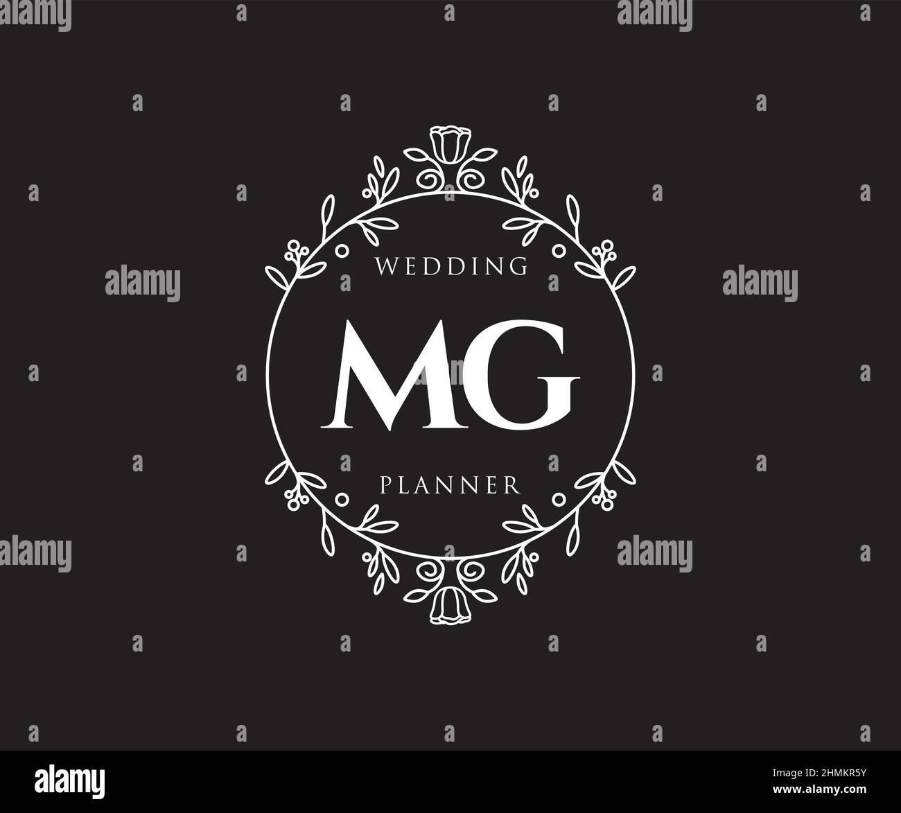 MG Monogram  Initials logo design, Logo design set, Mg logo