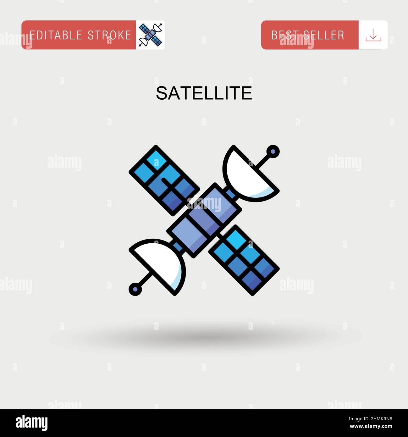 Satellite Simple vector icon Stock Vector Image & Art Alamy