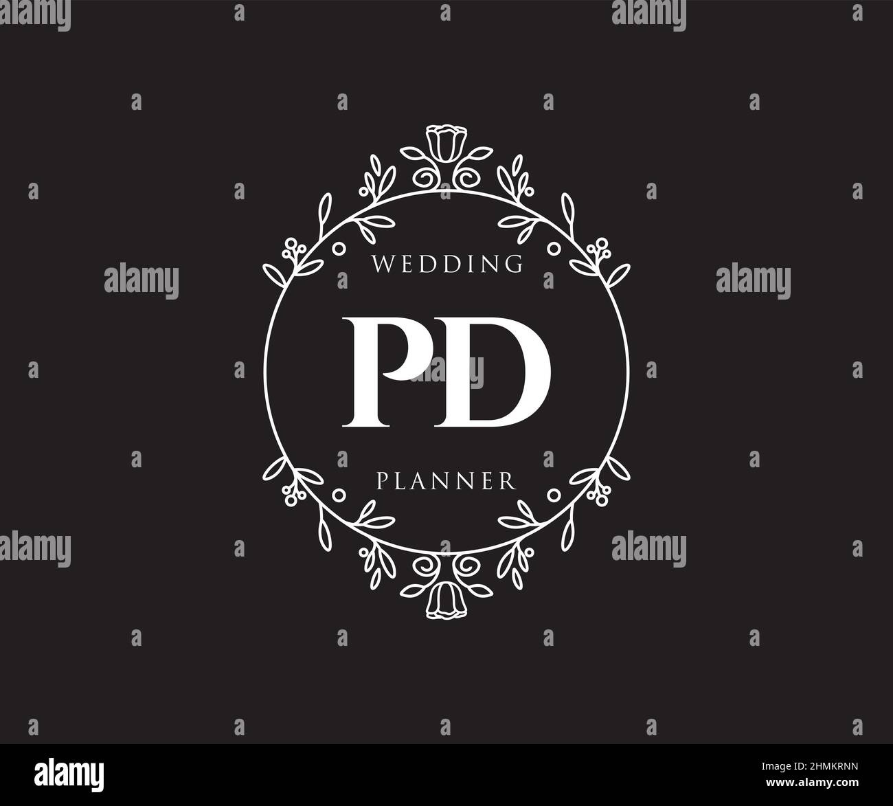 Pd letter logo hi-res stock photography and images - Alamy