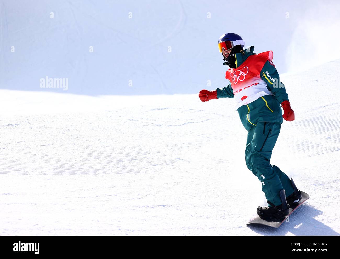 2022 Beijing Olympics - Snowboard - Men's Snowboard Halfpipe Final Run 2 -  Genting Snow Park, Zhangjiakou, China - February 11, 2022. Scotty James of  Australia reacts after his run. REUTERS/Lisi Niesner Stock Photo - Alamy