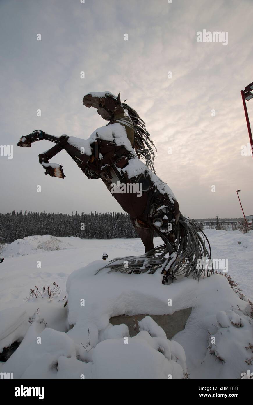 The Whitehorse Horse in Whitehorse, Yukon, Canada Stock Photo