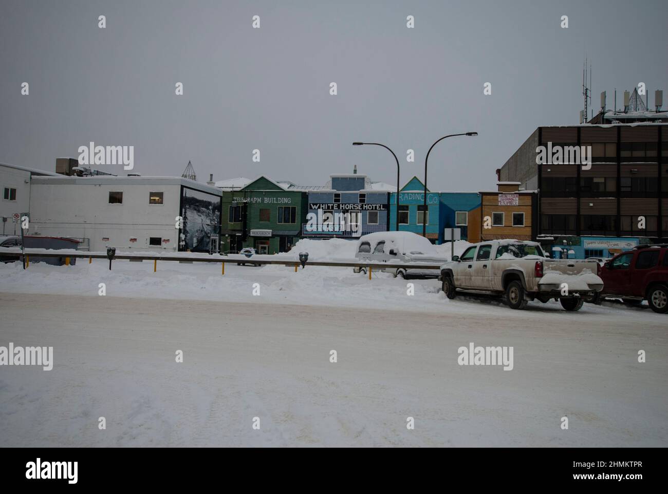 Heritage buildings in Whitehorse, Yukon, Canada Stock Photo Alamy