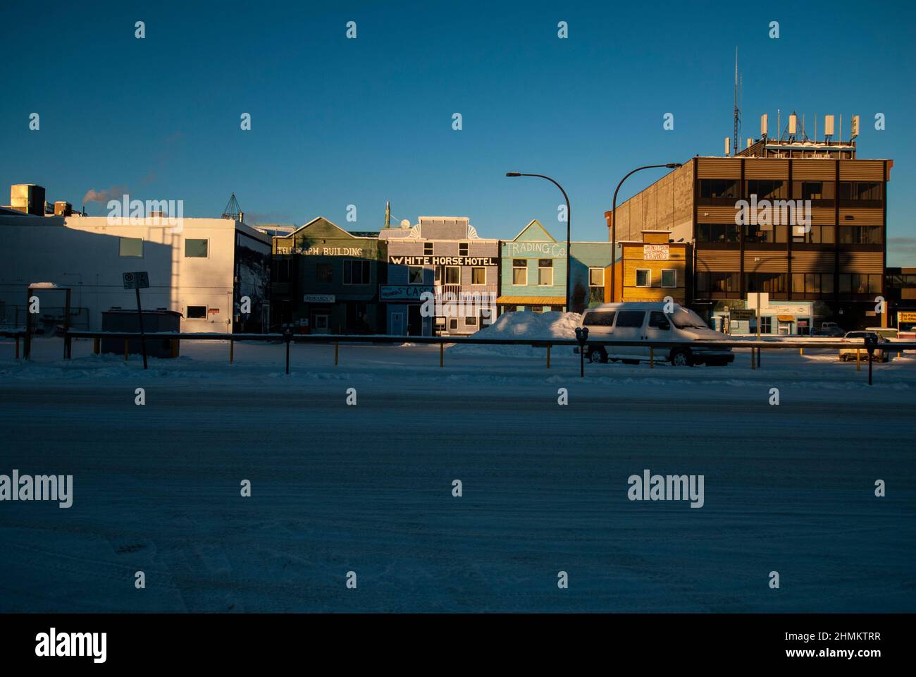 Heritage buildings in Whitehorse, Yukon, Canada Stock Photo Alamy