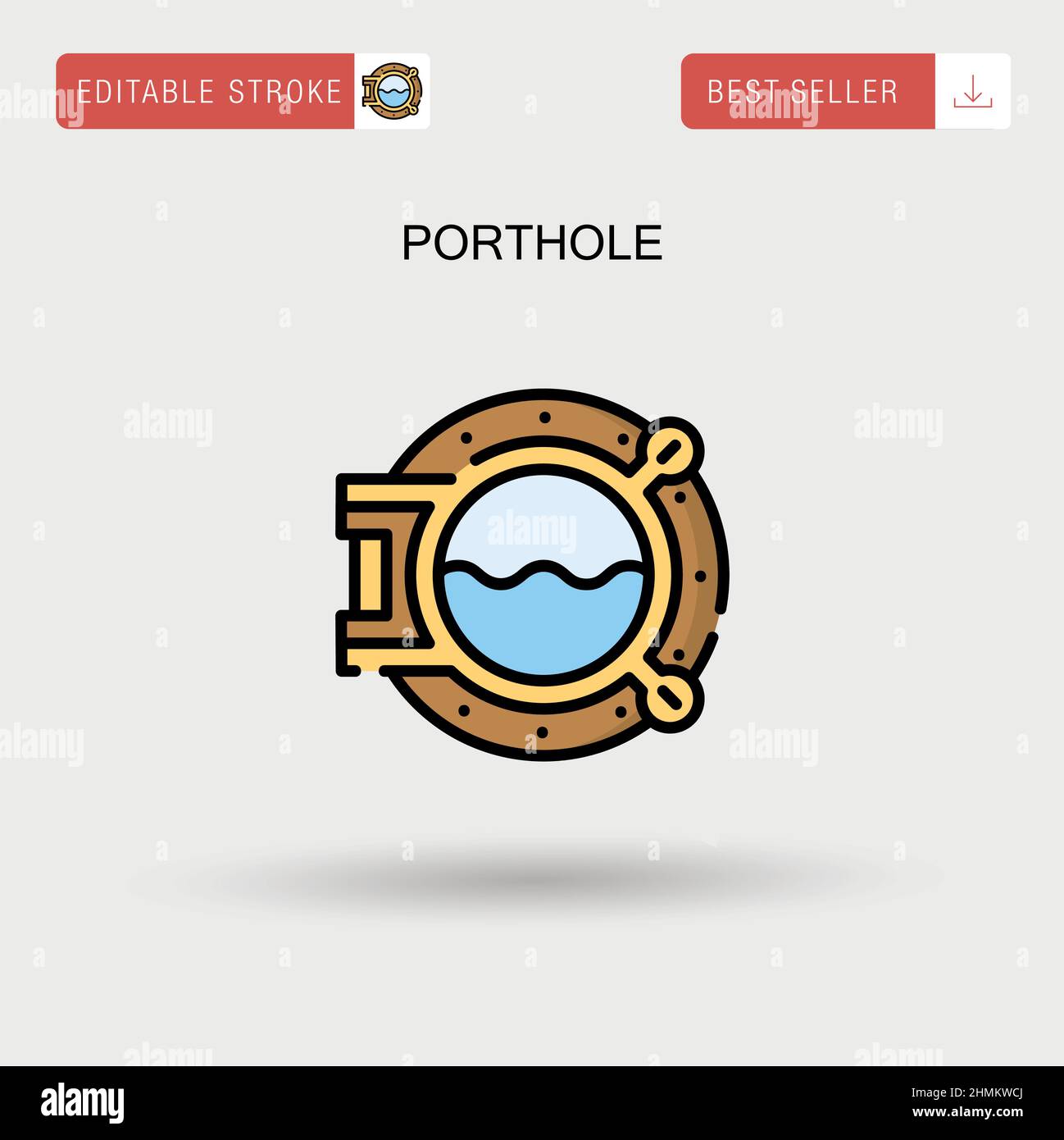 Porthole Simple vector icon Stock Vector Image & Art Alamy