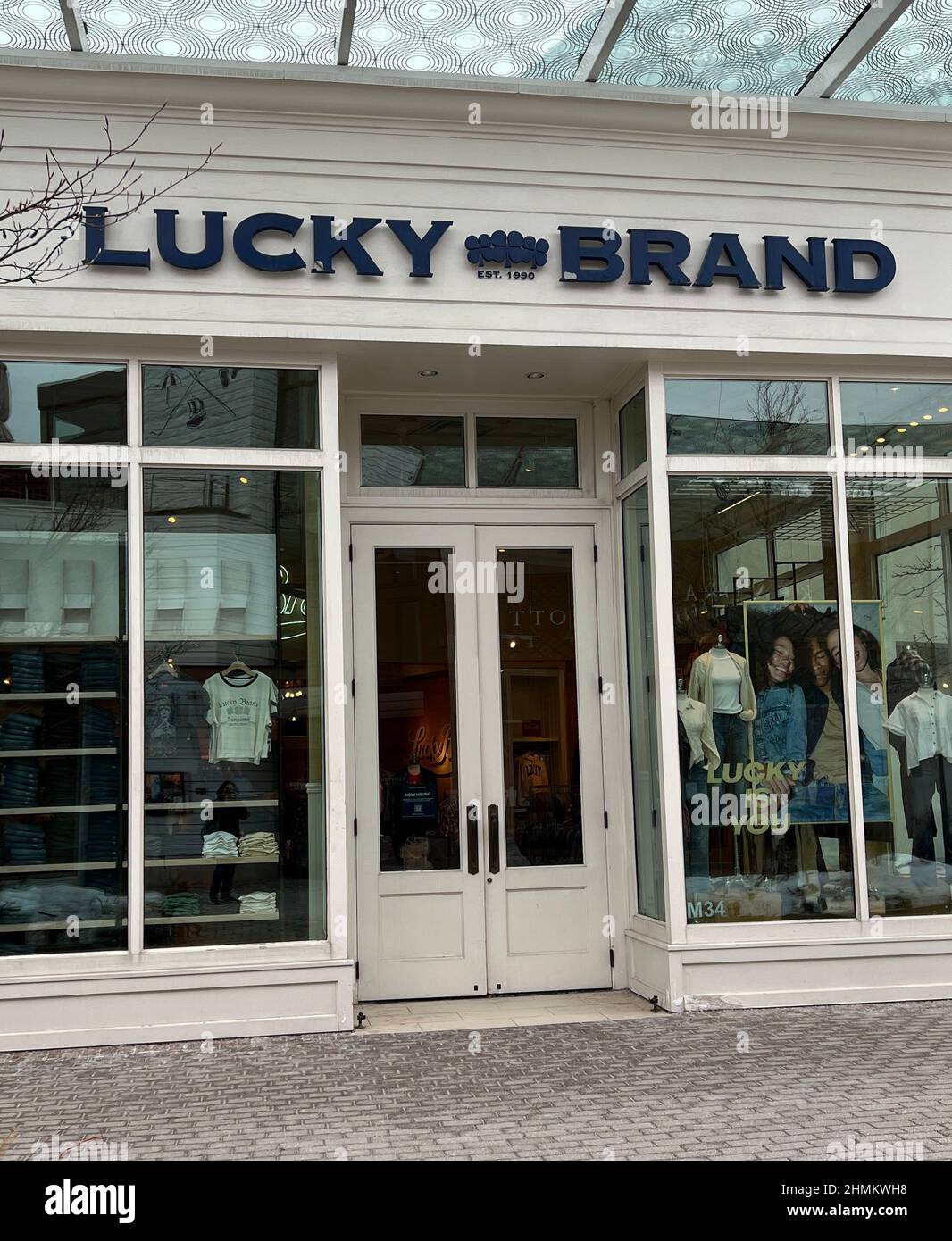 Lucky Brand retail storefront at Westfield Old Orchard Shopping