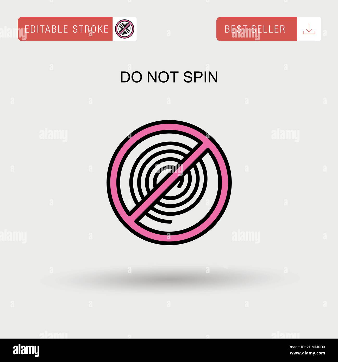 Do not spin Simple vector icon Stock Vector Image & Art Alamy