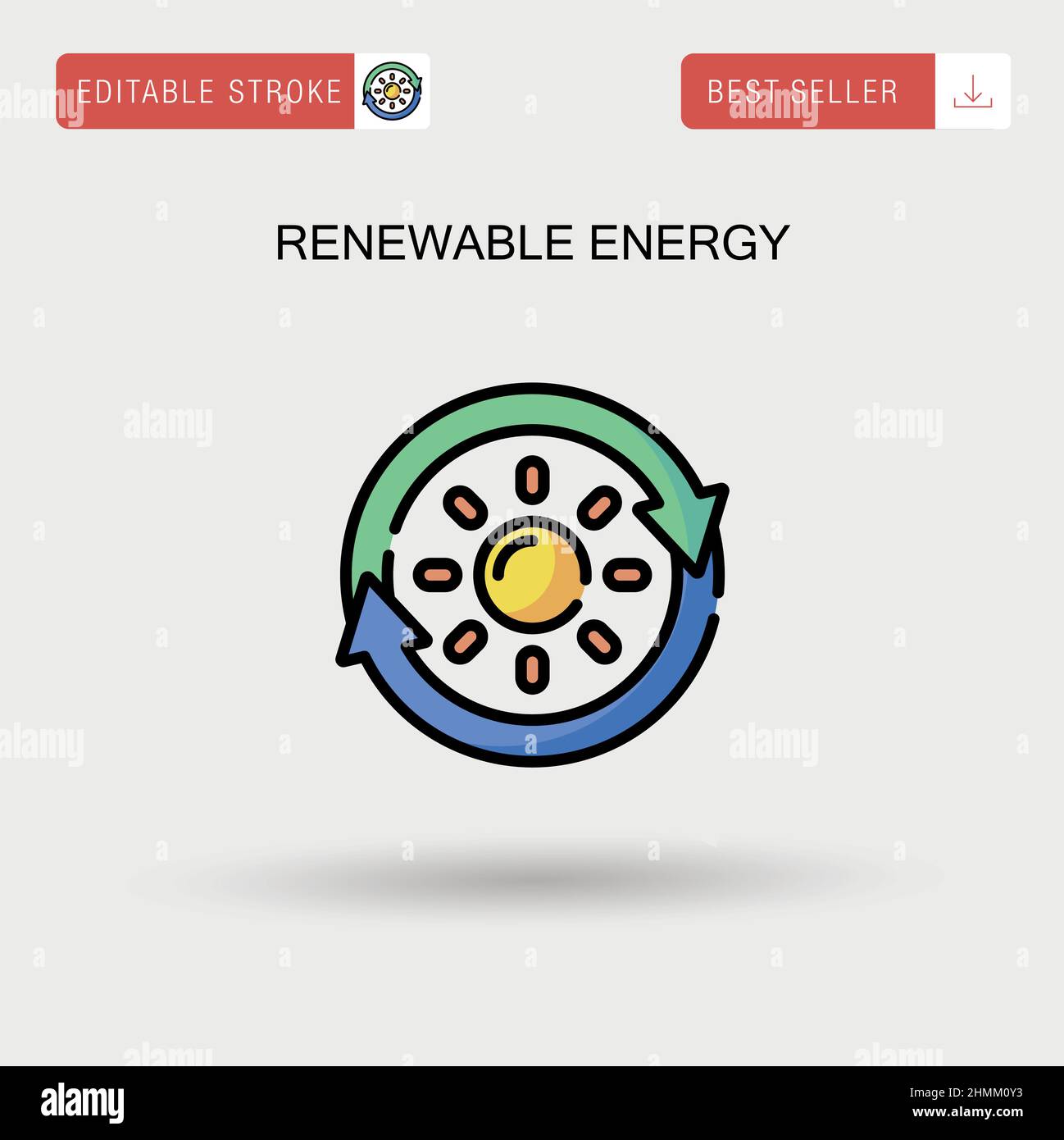 Renewable energy Simple vector icon Stock Vector Image & Art - Alamy
