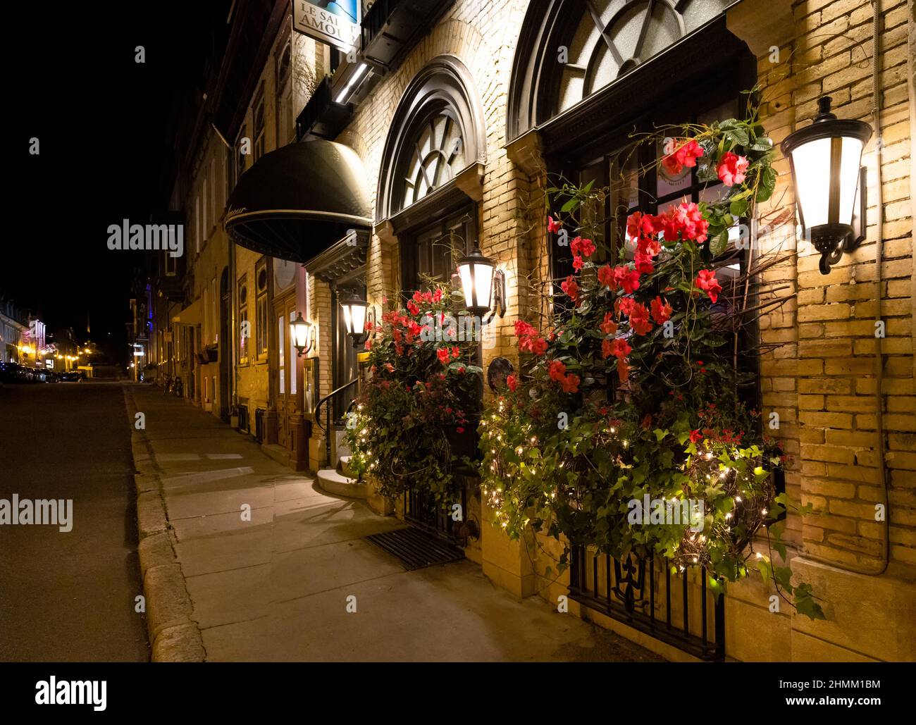 Old Quebec City tourist attractions of the upper town of historic city