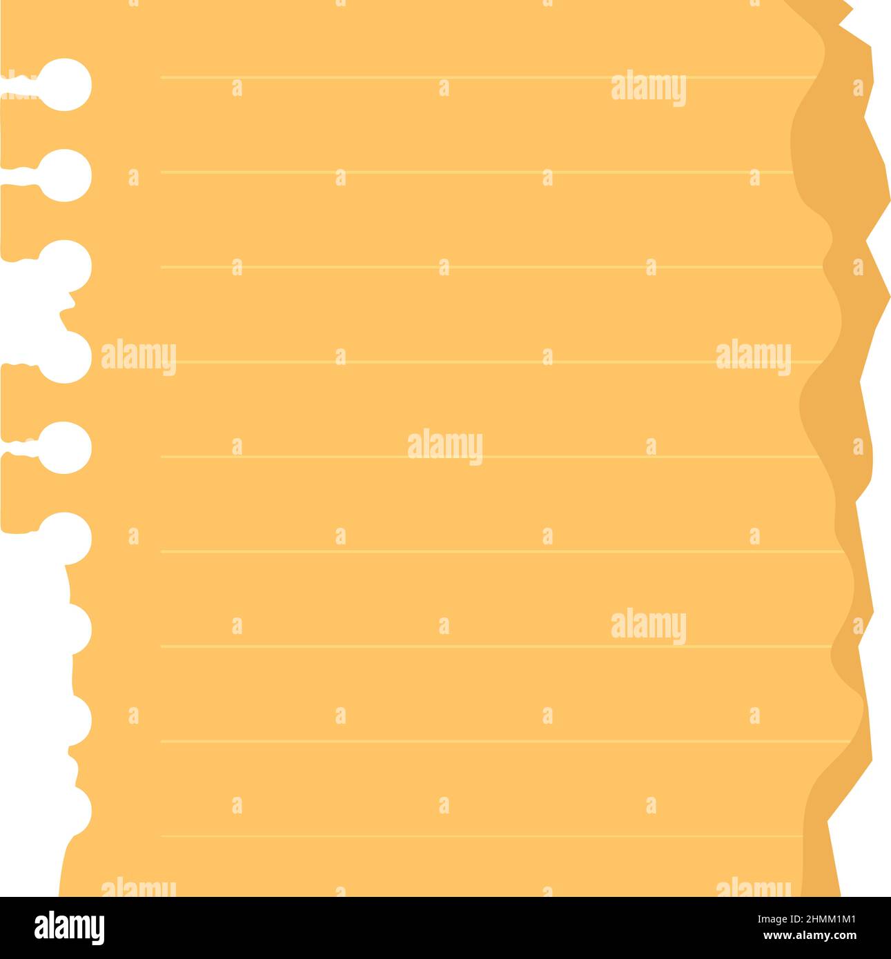 ripped notebook page on white background Stock Vector Image & Art - Alamy