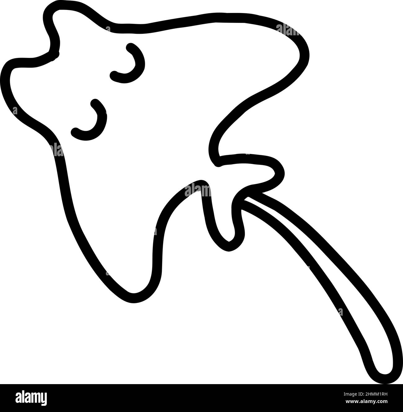 Sea stingray.Vector illustration in the style of a doodle. Cramp-fish sketch Stock Vector