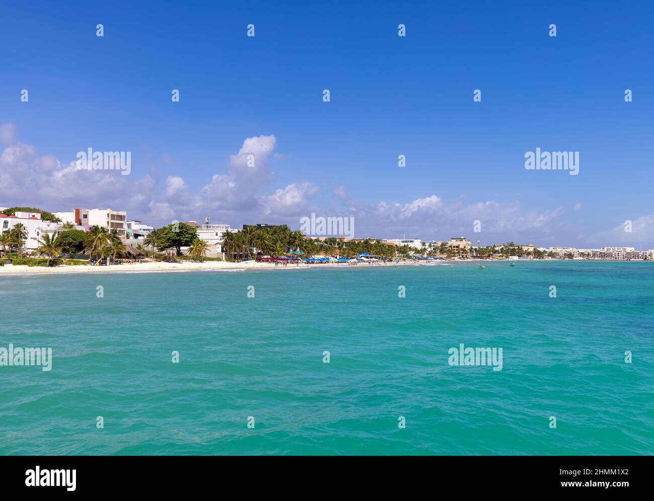 Scenic beaches, playas, and hotels of Playa del Carmen, a popular