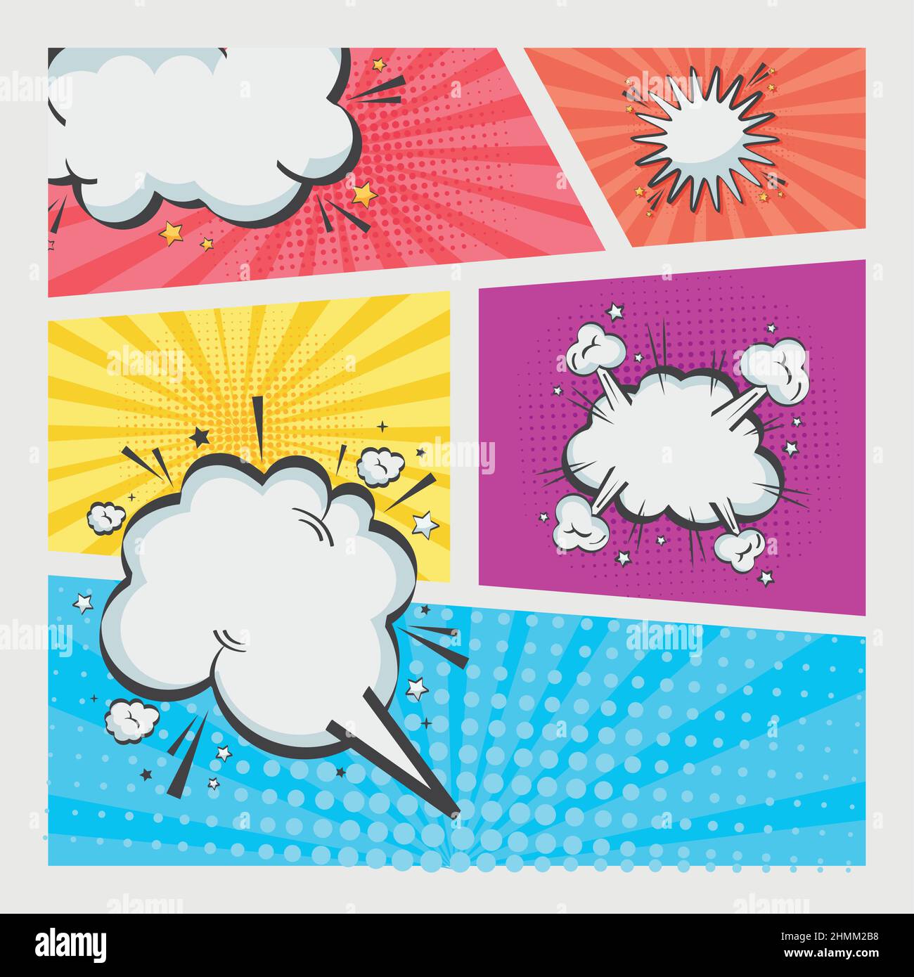comic speech bubbles in pop art Stock Vector Image & Art - Alamy
