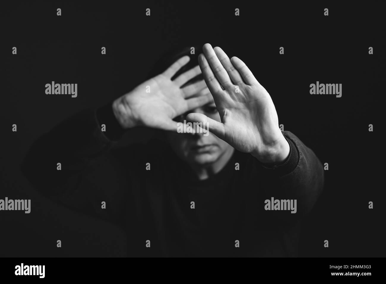 Abuse violence against women Black and White Stock Photos & Images - Alamy