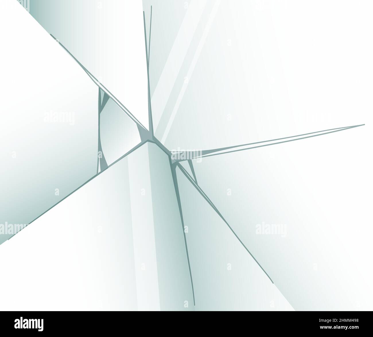 Glass cracks. Broken ice. Bullet marks on transparent surface, electronic display, window. Vector sketch illustration. Stock Vector