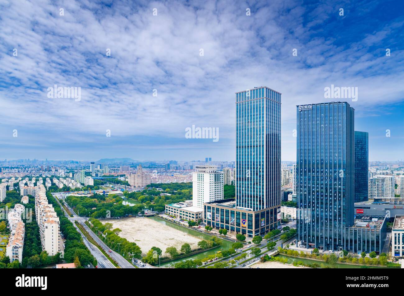 High rise building suzhou industrial park park hi-res stock photography ...