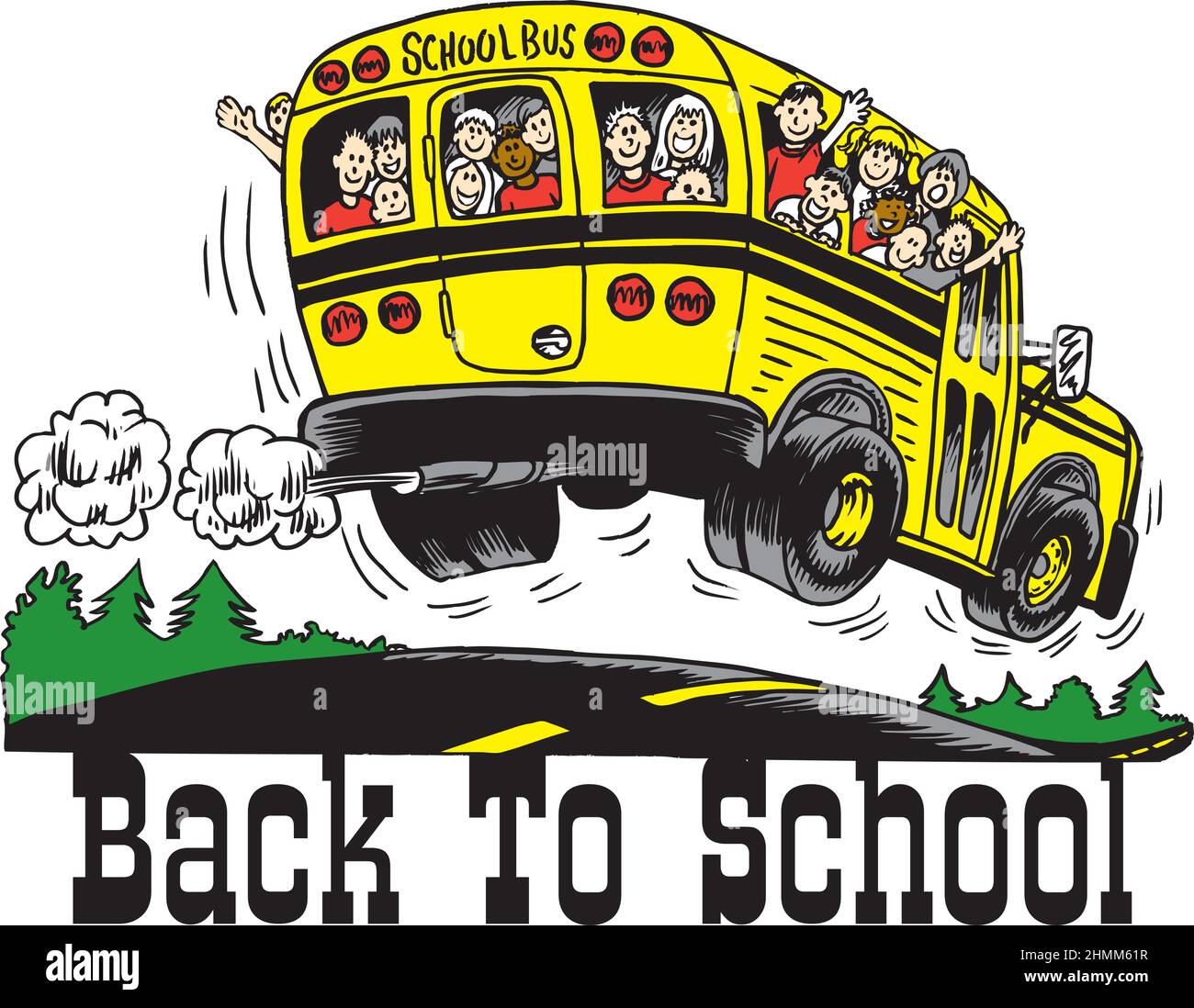 Back to School Vector Illustration Stock Vector Image & Art - Alamy