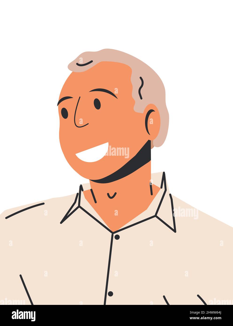 Happy Man in Casual Clothes Isolated Stock Vector Image & Art - Alamy