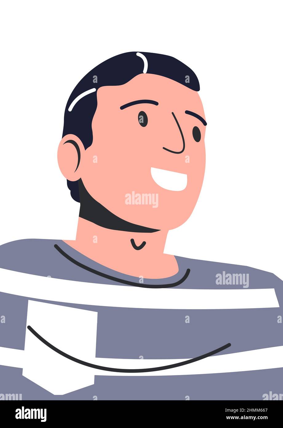 Happy Man in Casual Clothes Isolated Stock Vector Image & Art - Alamy