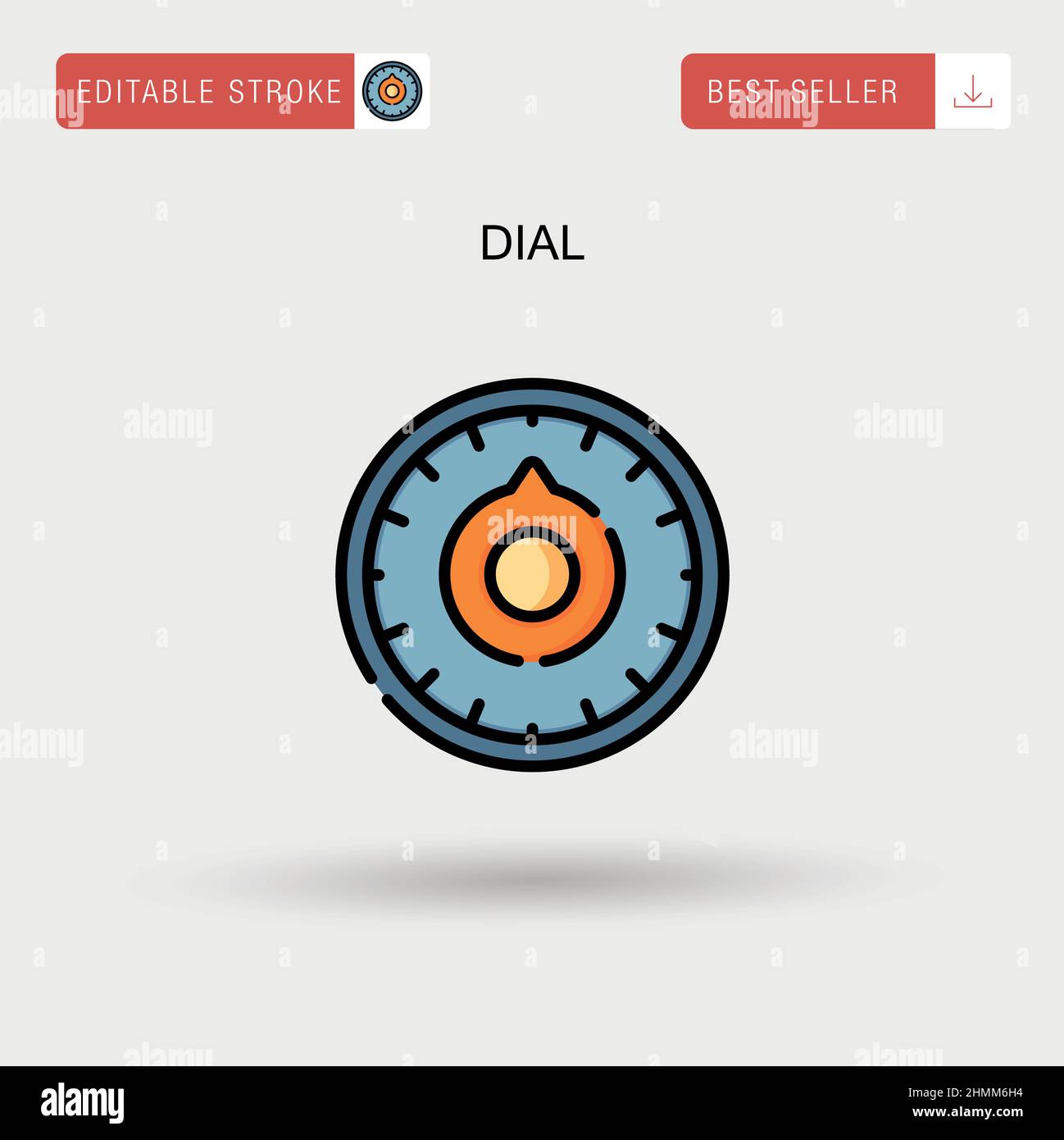 Dial Simple vector icon Stock Vector Image & Art - Alamy