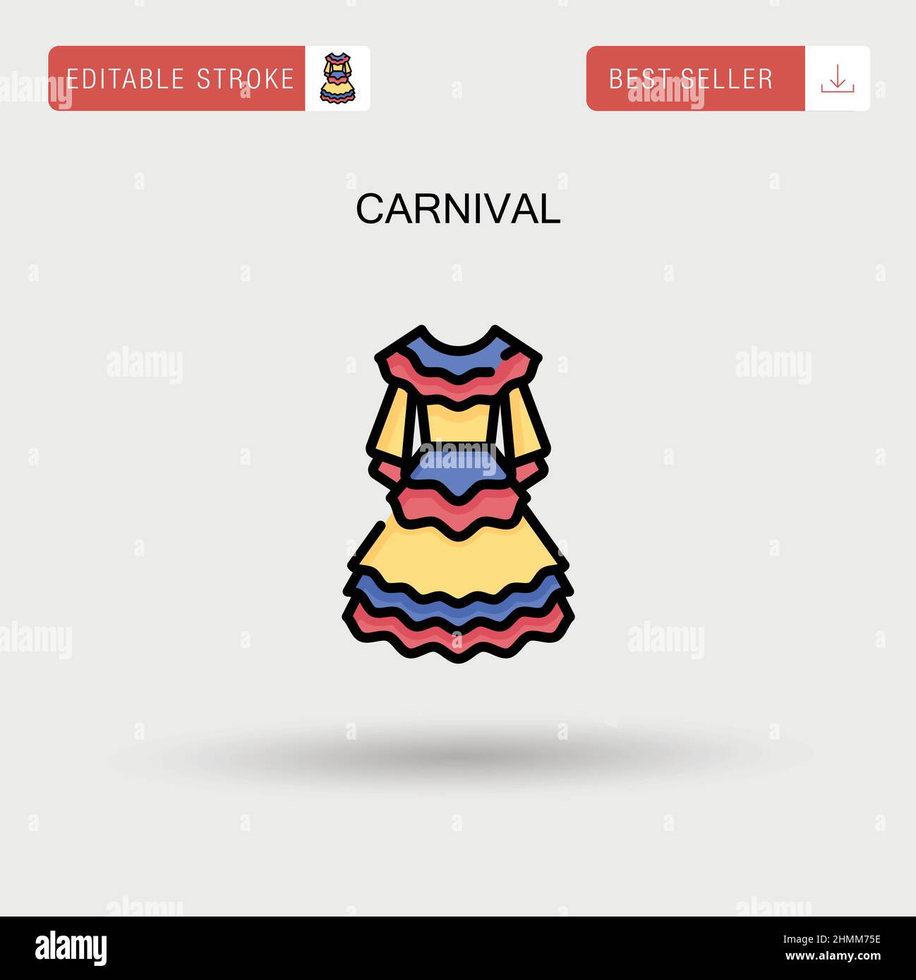 Carnival Simple vector icon Stock Vector Image & Art - Alamy
