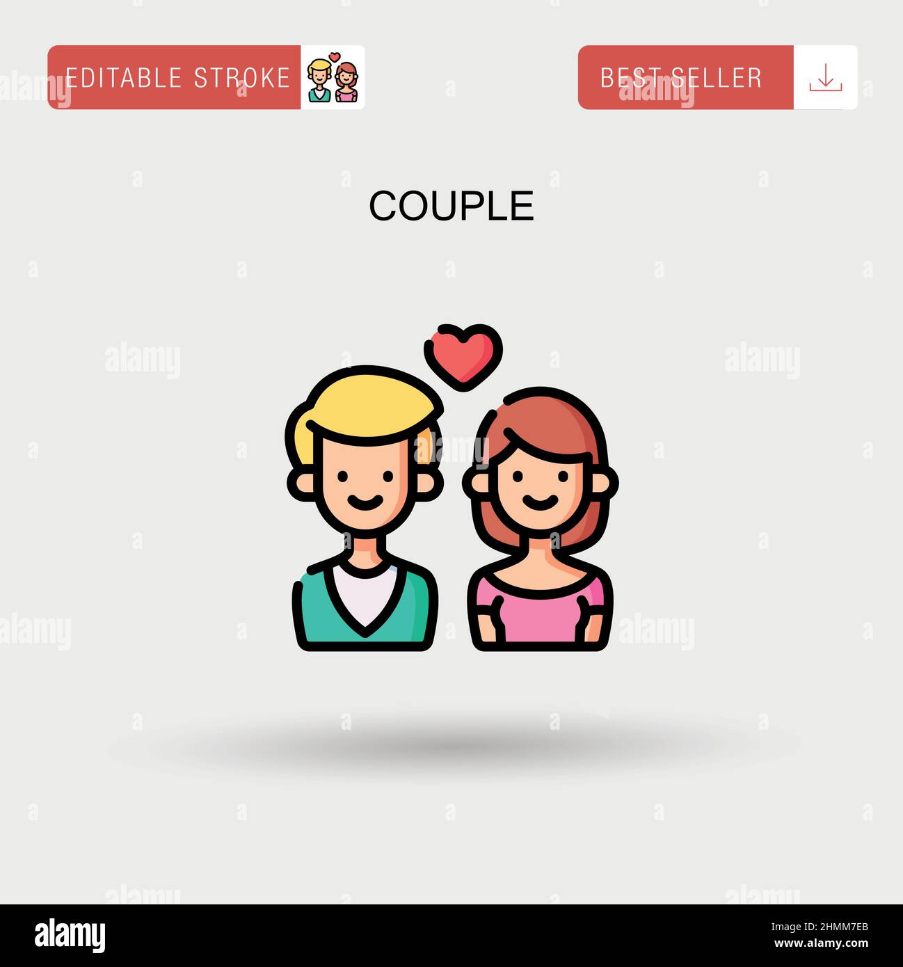 Male female beach hugging Stock Vector Images - Alamy