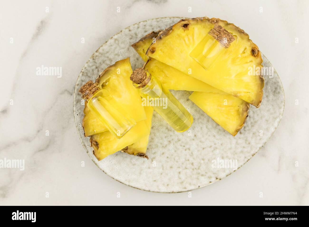 cosmetic product with pineapple extract for natural organic care of the