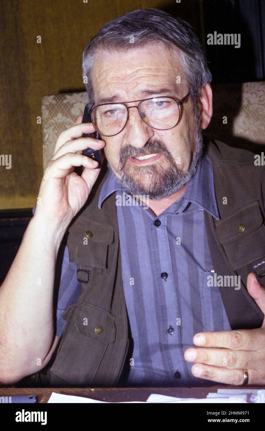 The Romanian literary critic Laurenţiu Ulici, approx. 1999 Stock Photo