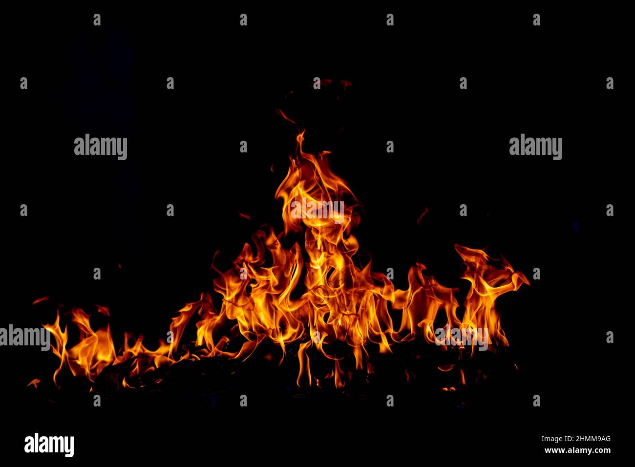 The fire, burning flame. Large burning flaming fire Stock Photo - Alamy