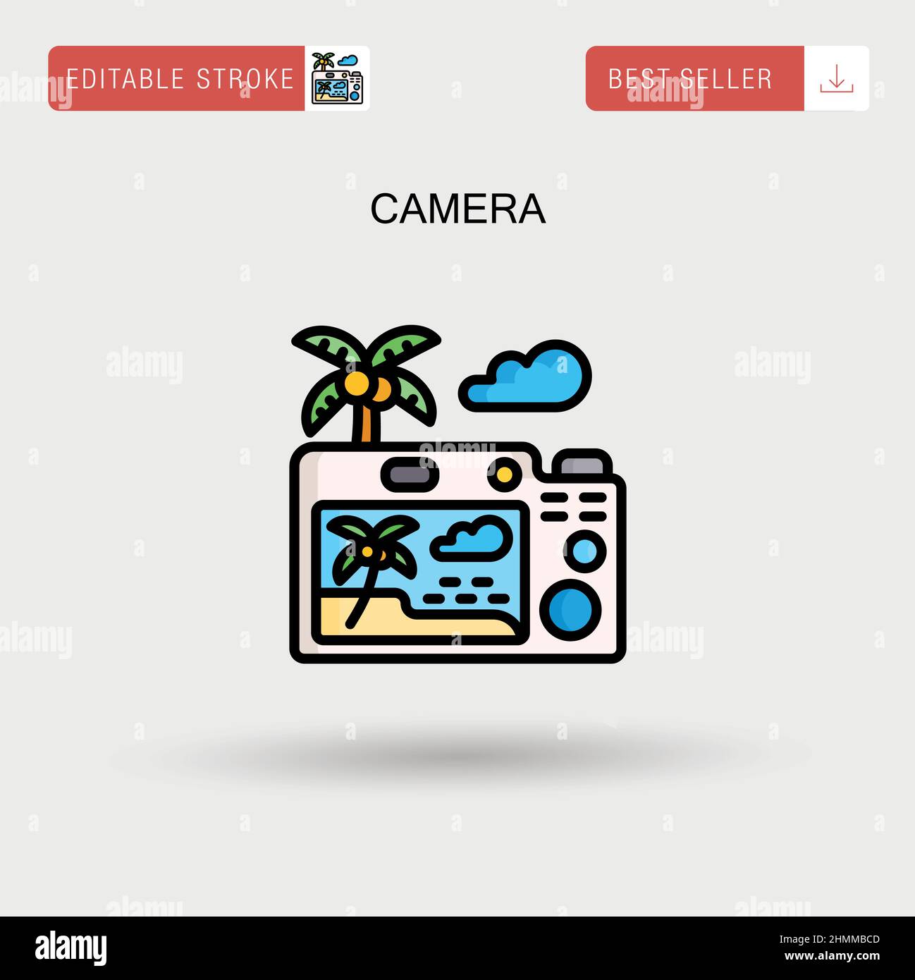 Camera Simple vector icon Stock Vector Image & Art - Alamy