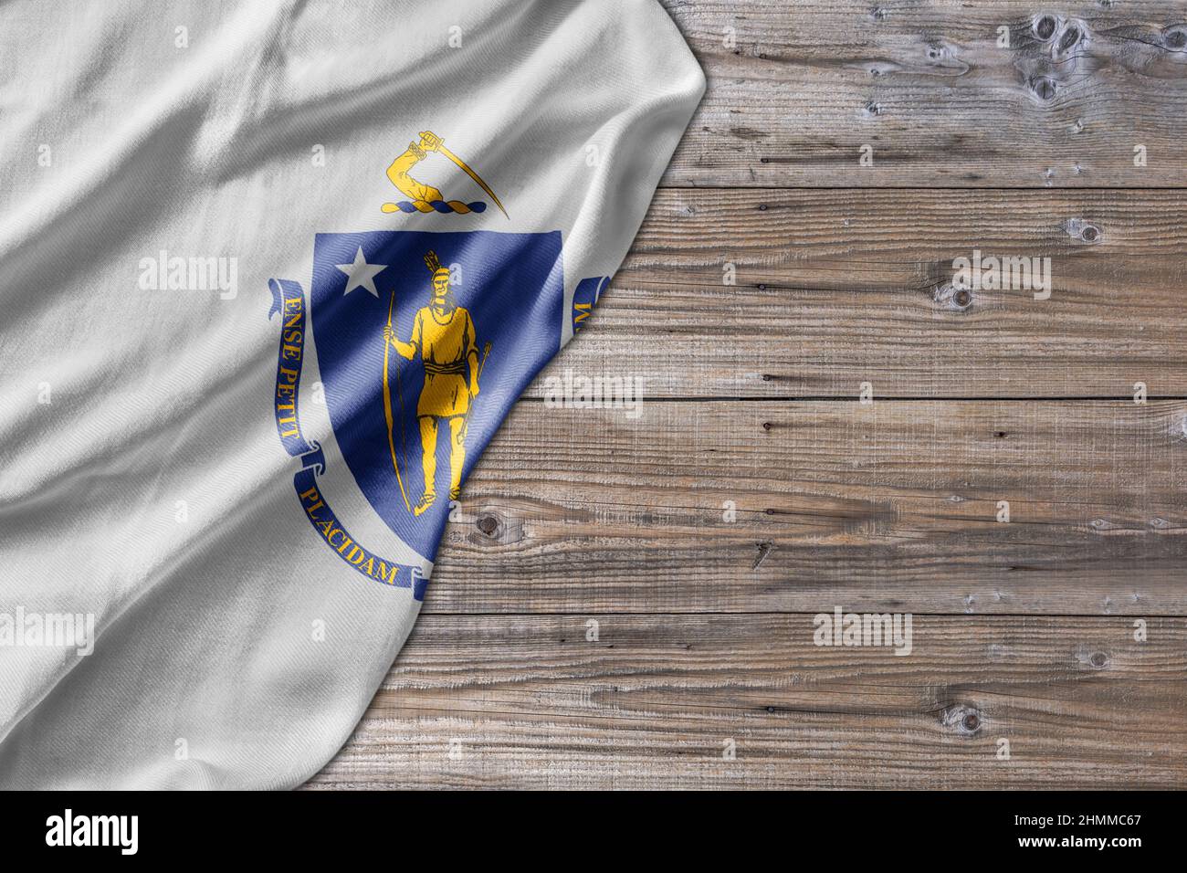 Massachusetts waving flag state hi-res stock photography and images - Alamy