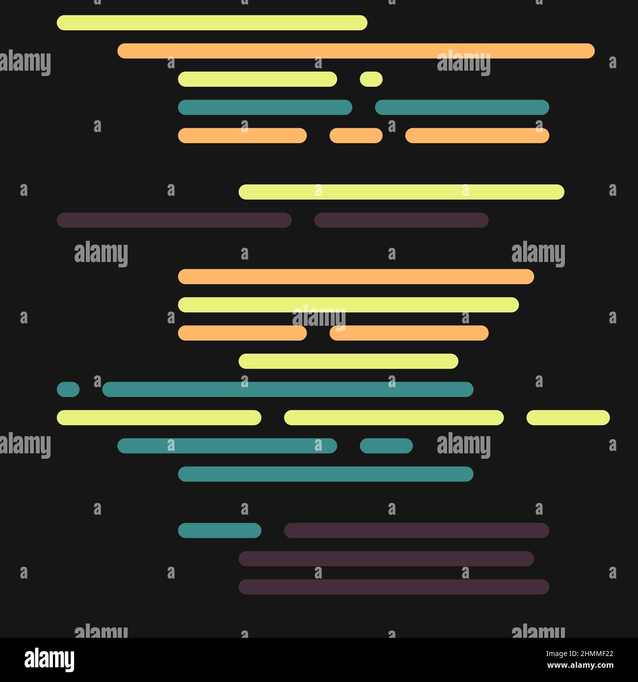 Cartoon coding simulated lines vector illustration Stock Vector Image ...