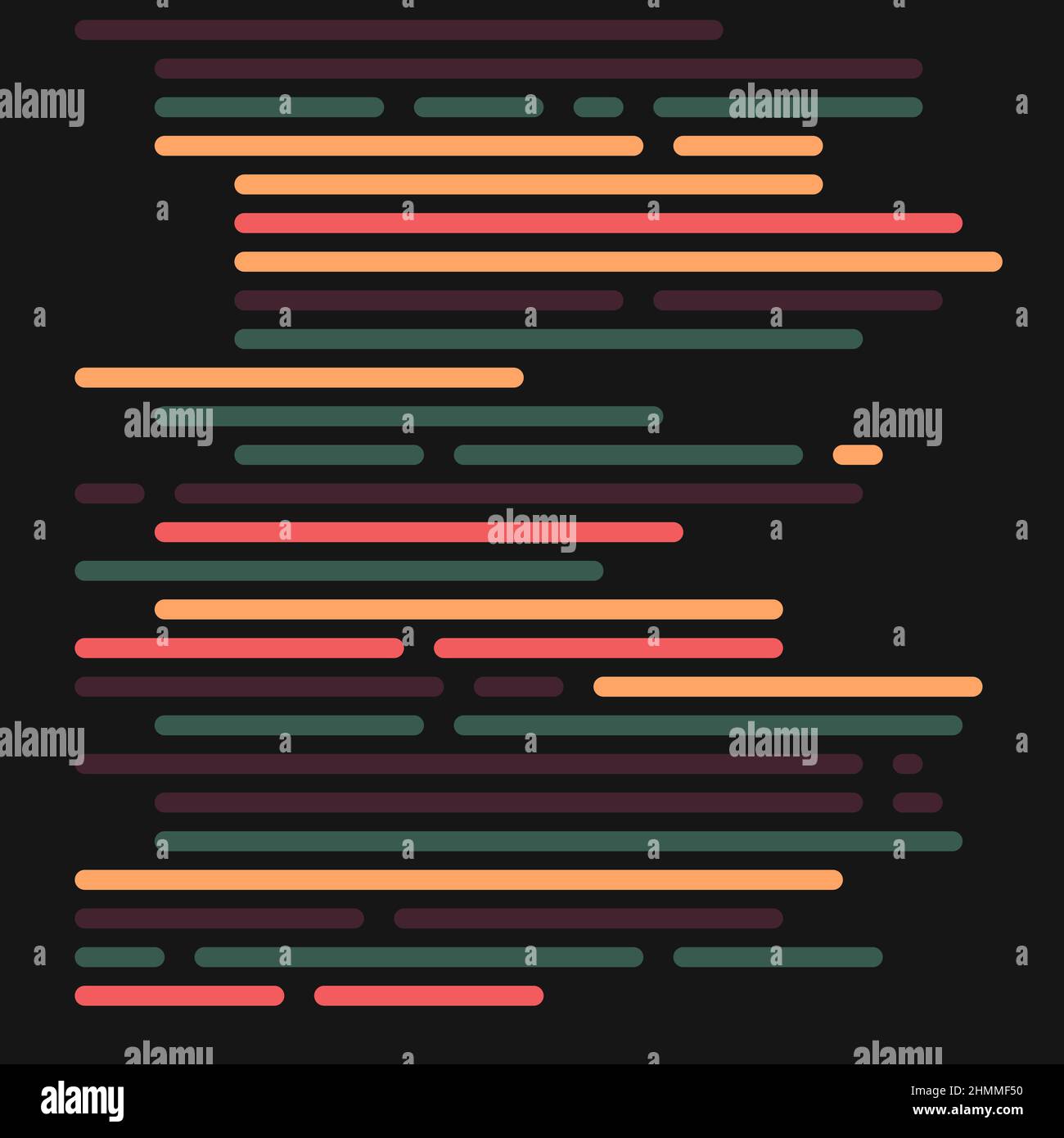 Cartoon coding simulated lines vector illustration Stock Vector Image ...