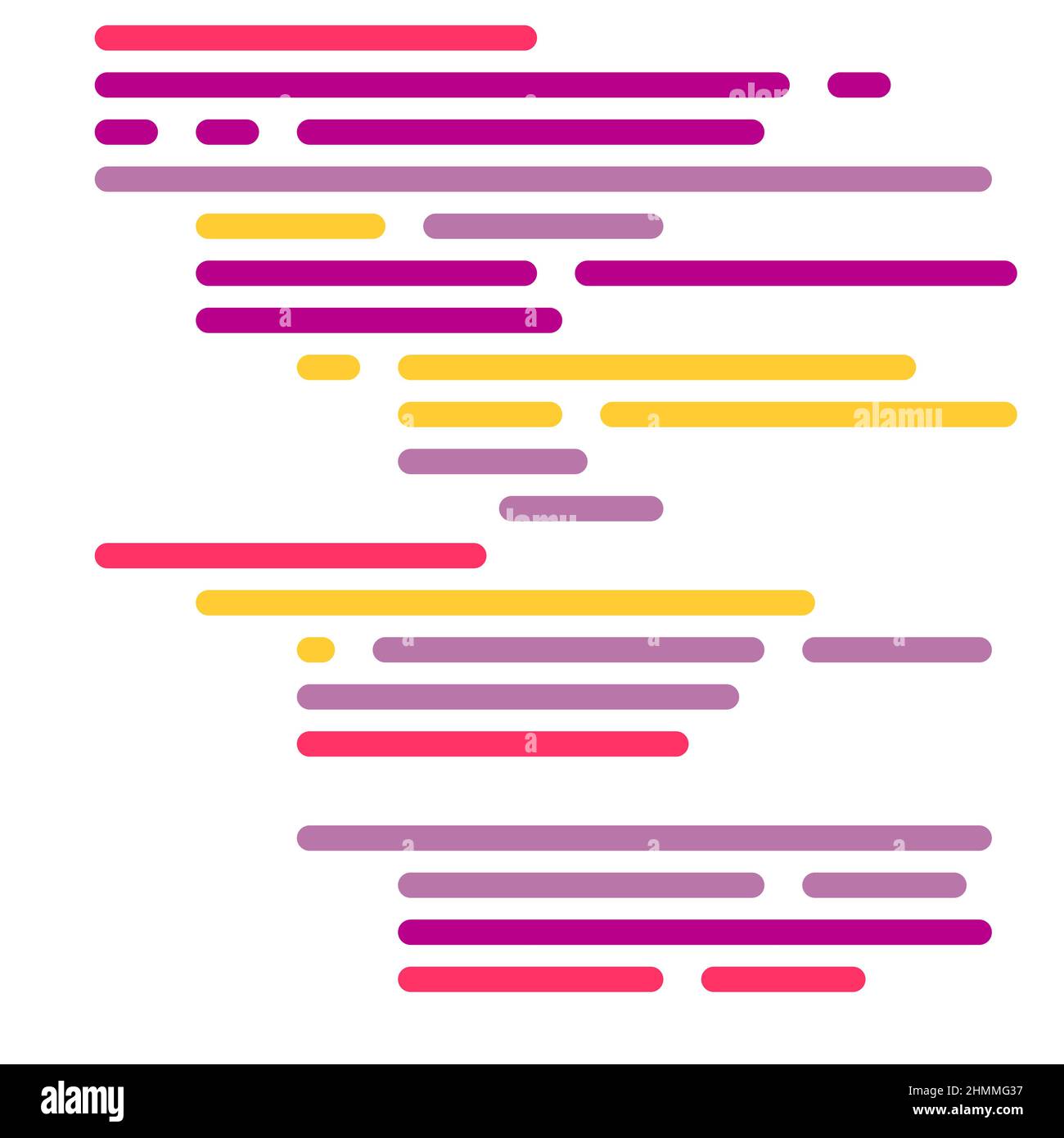 Cartoon coding simulated lines vector illustration Stock Vector Image ...