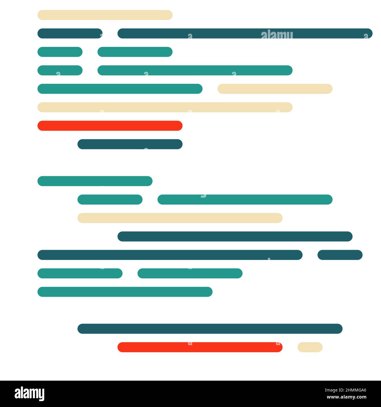 Cartoon coding simulated lines vector illustration Stock Vector Image ...