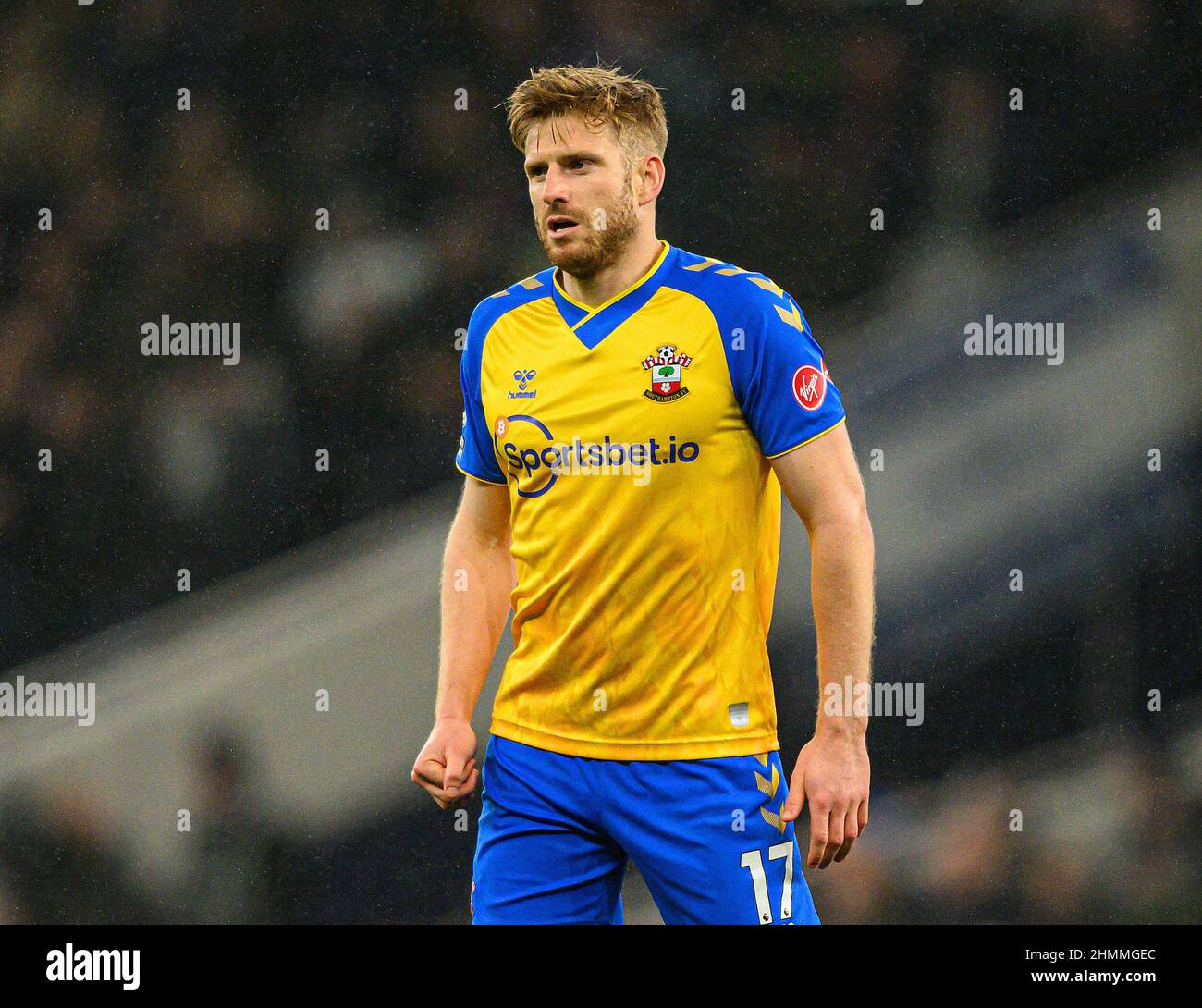 London, UK. 09th Feb, 2022. Southampton's Stuart Armstrong during the match at the Tottenham