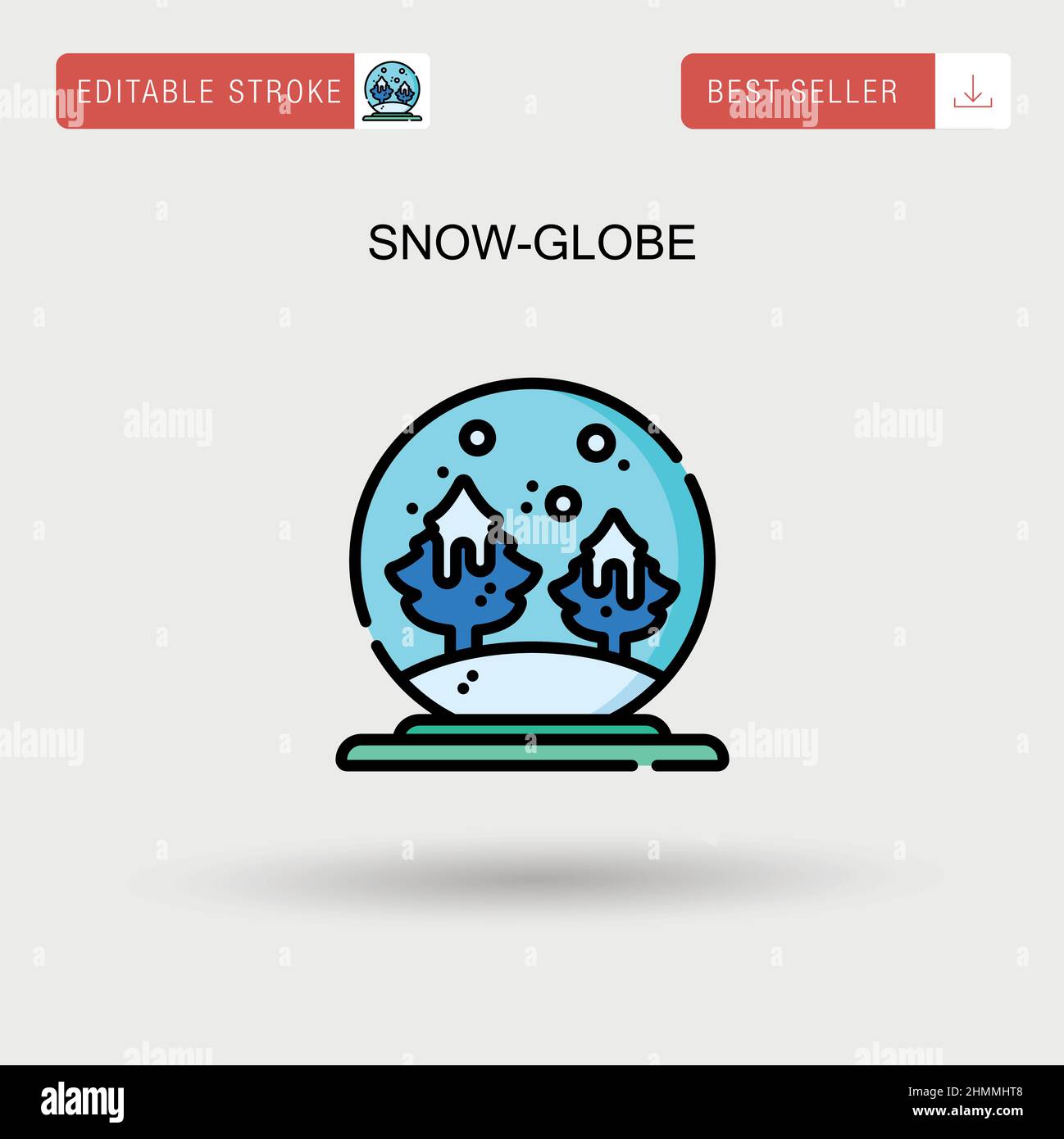 3d illustration realistic snow globe hi-res stock photography and ...