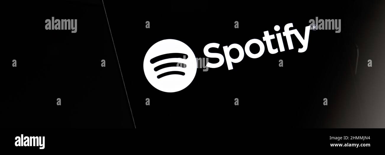 Spotify editorial banner. Illustrative banner for news about Spotify