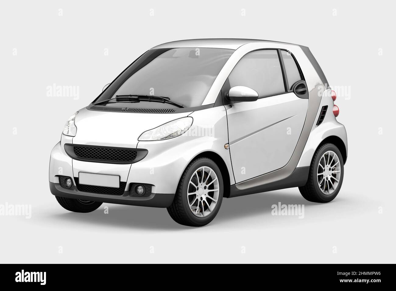 Car Mockup 3D Rendering On White Background Stock Photo - Alamy