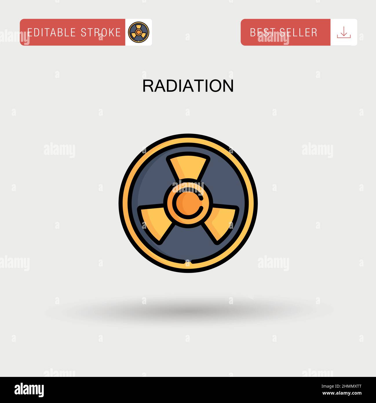 Radiation Simple vector icon Stock Vector Image & Art - Alamy