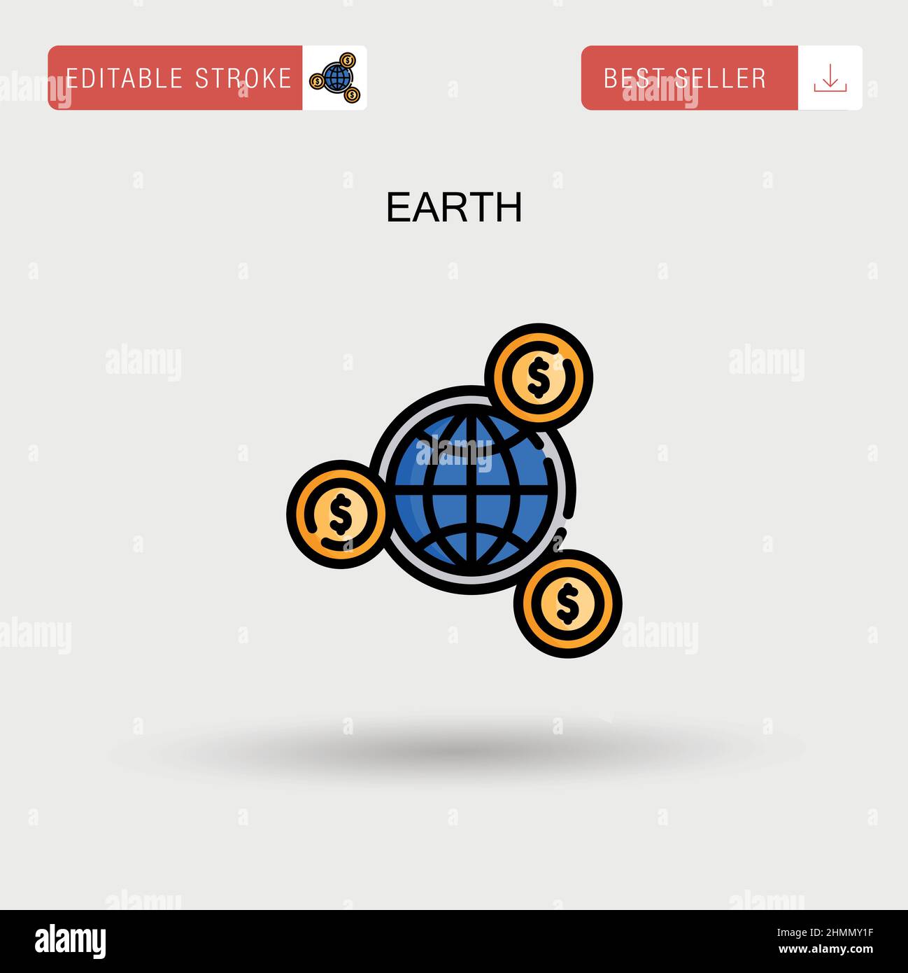 Earth Simple vector icon Stock Vector Image & Art - Alamy