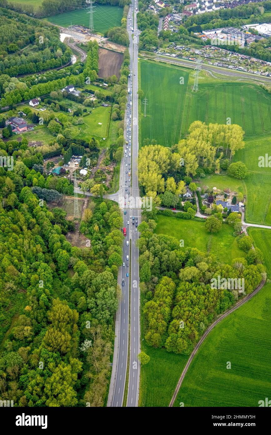 Bundesstrasse b224 renaturierung fluss boye hires stock photography