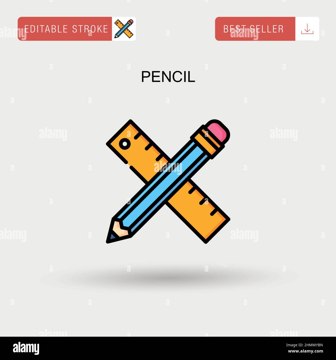 Pencil Simple vector icon Stock Vector Image & Art - Alamy